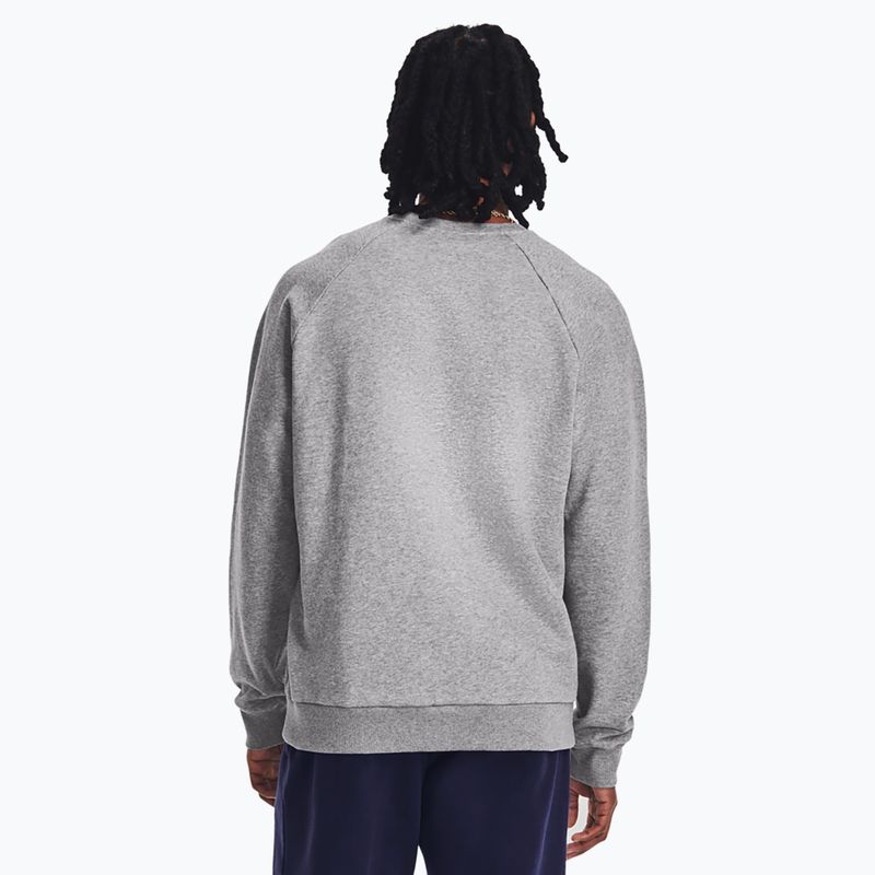 Bluză pentru bărbați Under Armour Rival Fleece Crew castlerock light heather/white 3