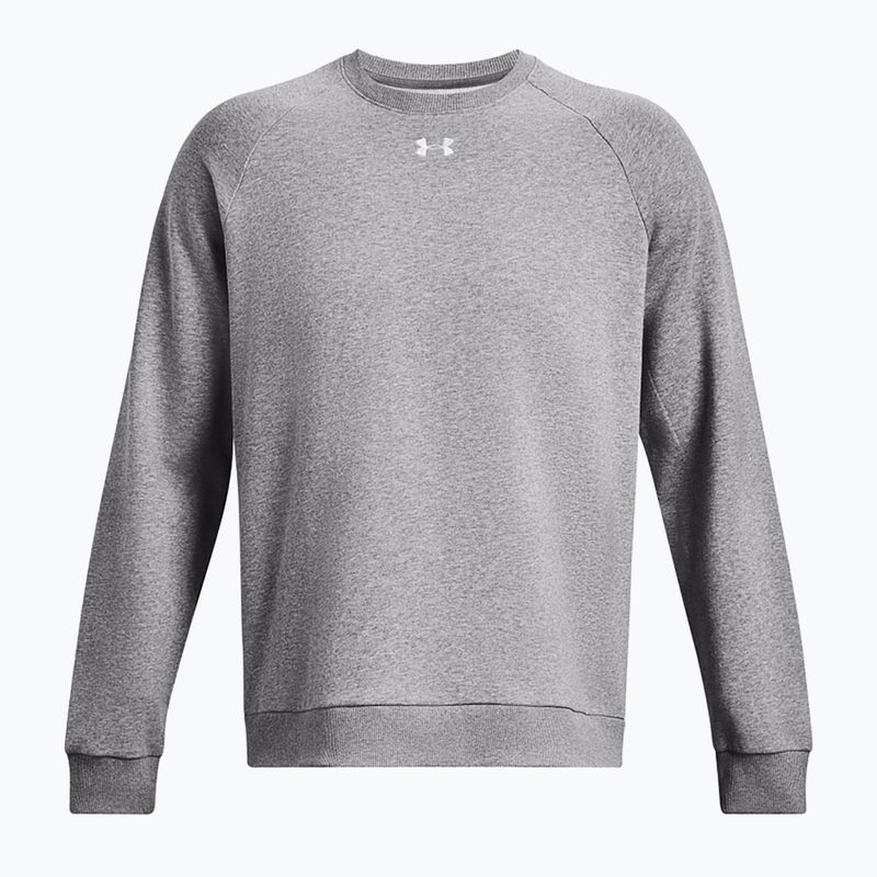 Bluză pentru bărbați Under Armour Rival Fleece Crew castlerock light heather/white 5