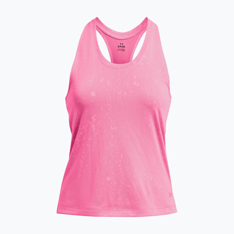 Tank top de alergat pentru femei Under Armour Streaker Splatter Singlet fluo pink/reflective