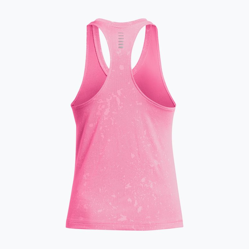 Tank top de alergat pentru femei Under Armour Streaker Splatter Singlet fluo pink/reflective
