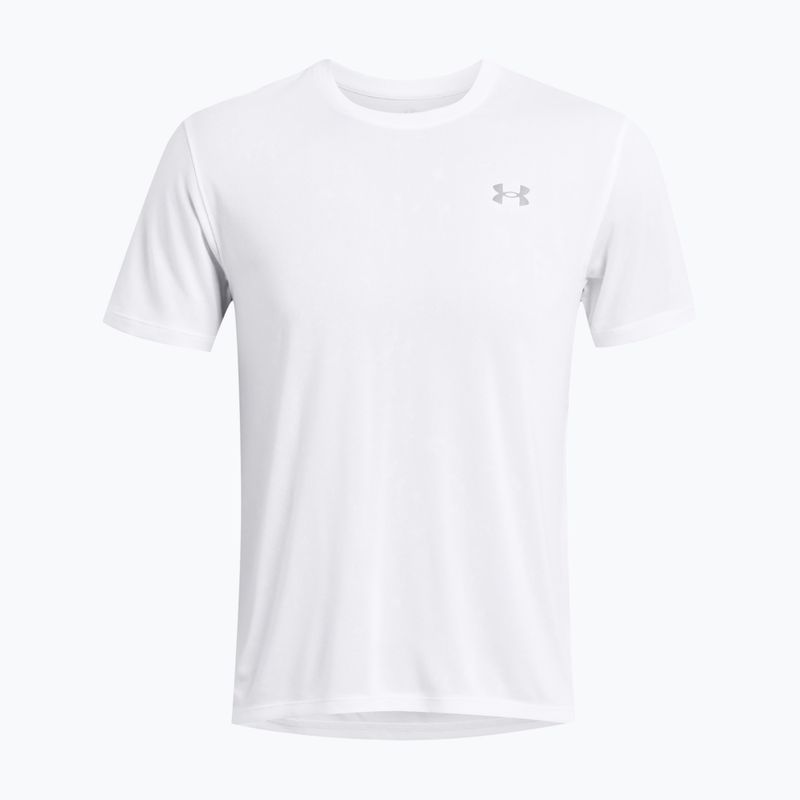 Tricou de alergare pentru bărbați Under Armour Streaker Splatter white/white/reflective 4