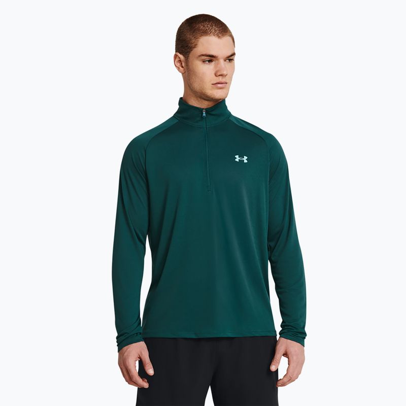 Bluză pentru bărbați Under Armour Tech 2.0 1/2 Zip hydro teal/radial turquoise