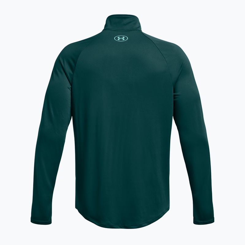 Bluză pentru bărbați Under Armour Tech 2.0 1/2 Zip hydro teal/radial turquoise 4