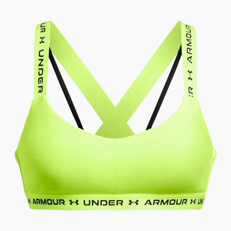 Sutien fitness Under Armour Crossback Low high-vis yellow/high-vis yellow/black