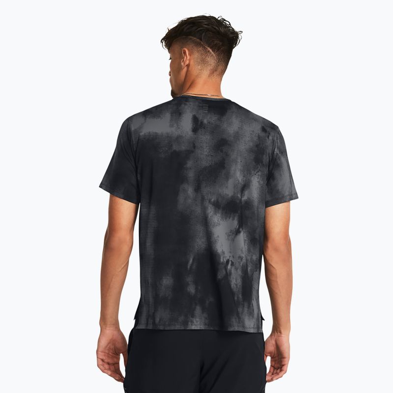 Tank top de alergat pentru bărbați Under Armour Laser Wash black/castlerock/reflective 2