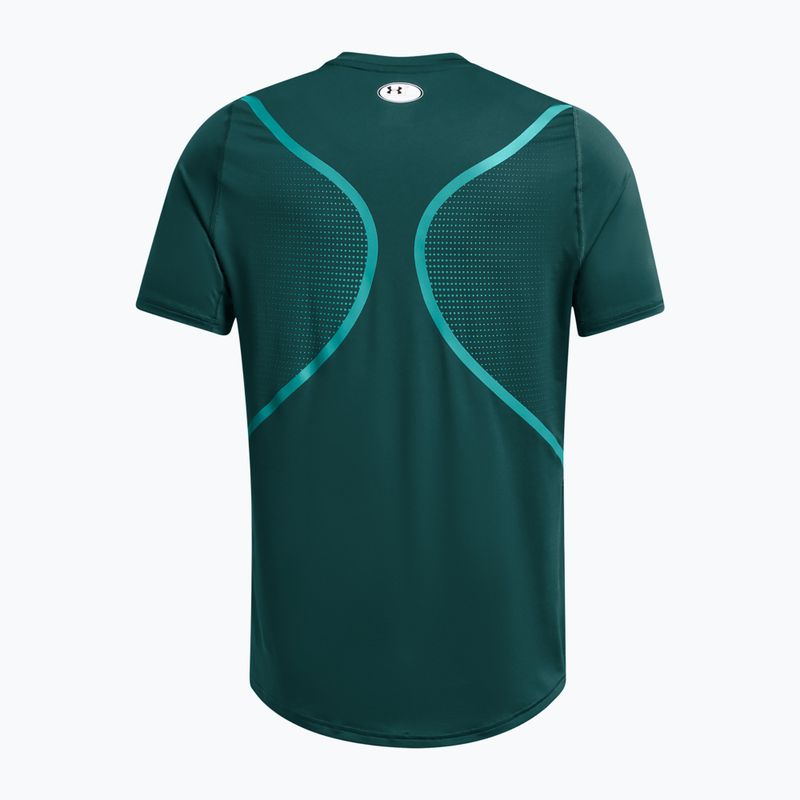 Tricou de antrenament pentru bărbați Under Armour HG Armour FTD Graphic hydro teal/circuit teal 4