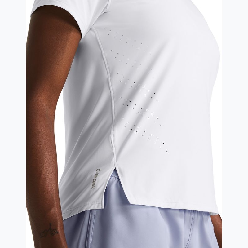 Tricou de alergare pentru femei Under Armour Laser white/reflective 3