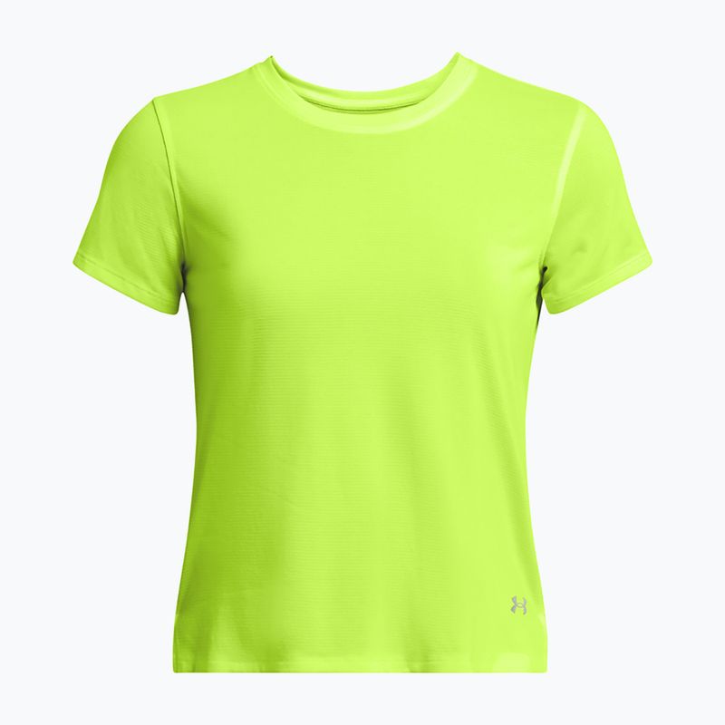 Tricou de alergare pentru femei Under Armour Launch high vis yellow/reflective 4