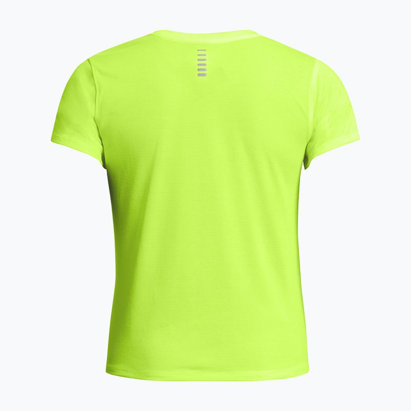 Tricou de alergare pentru femei Under Armour Launch high vis yellow/reflective 5