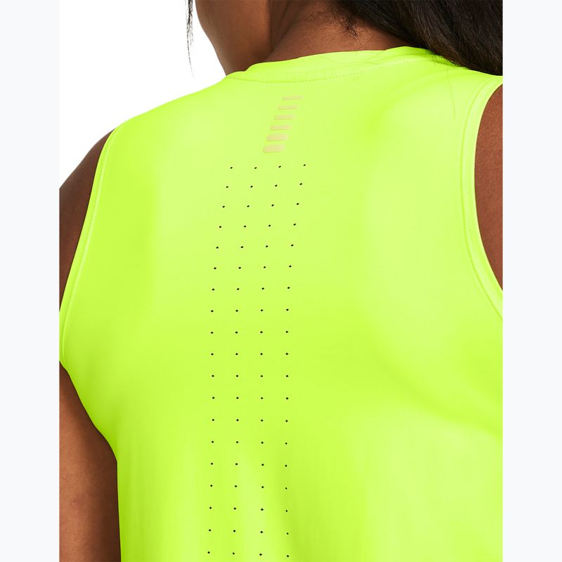 Top de alergat pentru femei Under Armour Laser Tank high-vis yellow/reflective 3