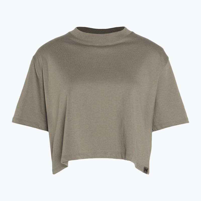 Tricou de antrenament pentru femei Under Armour Campus Boxy Crop taupe dusk/black 4