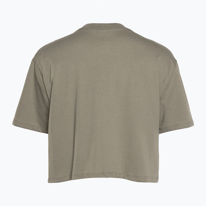 Tricou de antrenament pentru femei Under Armour Campus Boxy Crop taupe dusk/black 5