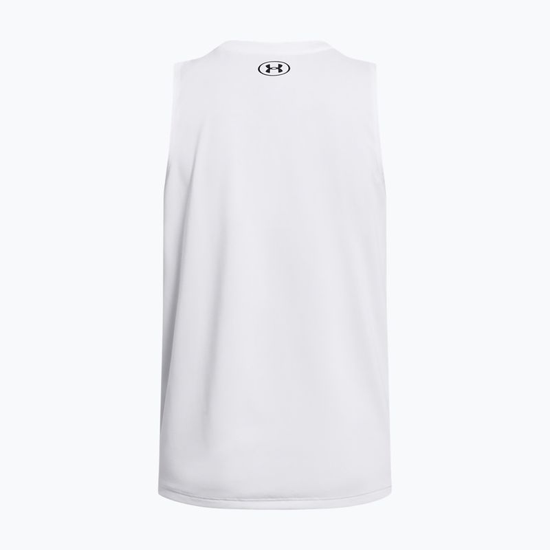 Tricou de antrenament pentru femei Under Armour Tech Tank Solid white/black 2