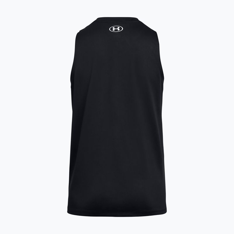 Tricou de antrenament pentru femei Under Armour Tech Tank Solid black/white 2