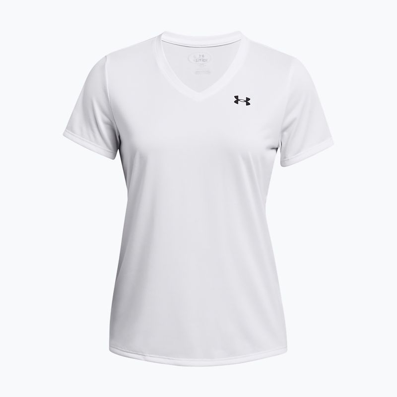 Tricou de antrenament pentru femei Under Armour Tech SSV Solid white/black