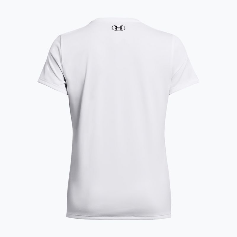 Tricou de antrenament pentru femei Under Armour Tech SSV Solid white/black 2