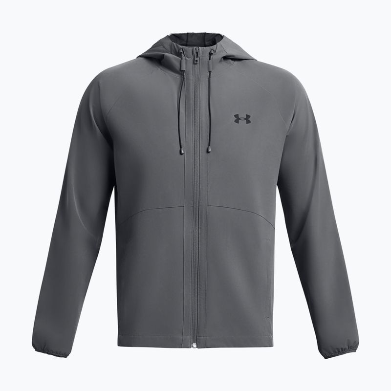 Geacă pentru bărbați Under Armour Stretch Woven Windbreaker pitch gray/black 4