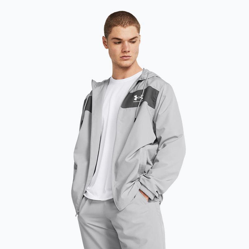 Bărbați Under Armour Sportstyle Windbreaker jachetă mod gri/castlerock/alb