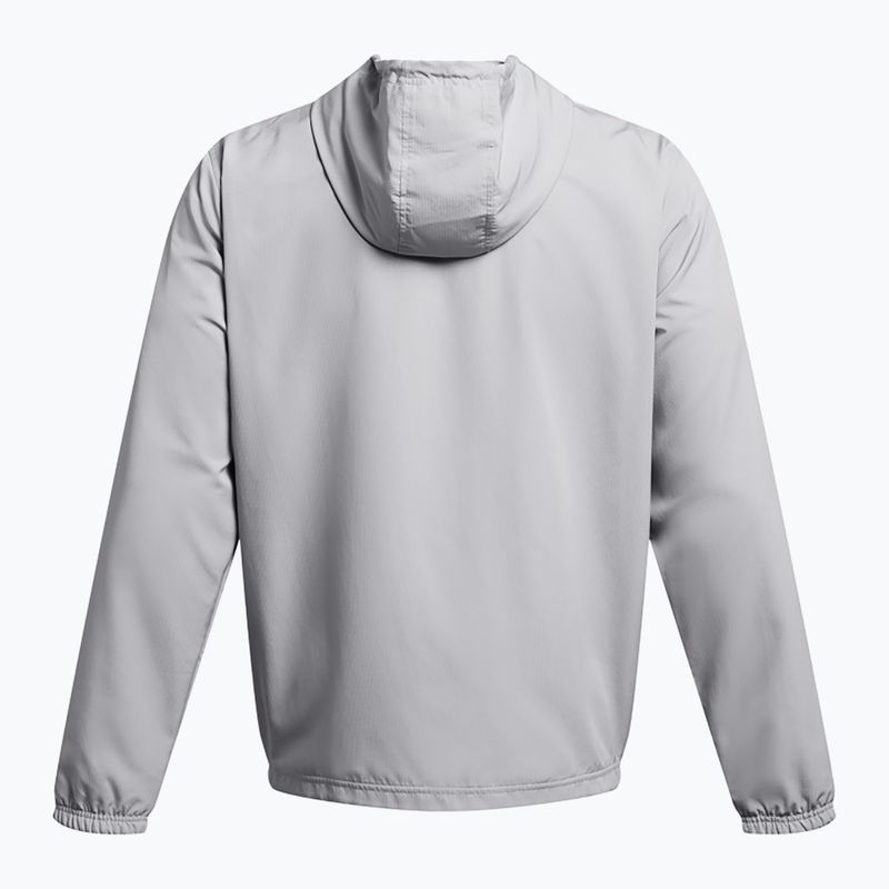 Bărbați Under Armour Sportstyle Windbreaker jachetă mod gri/castlerock/alb 4