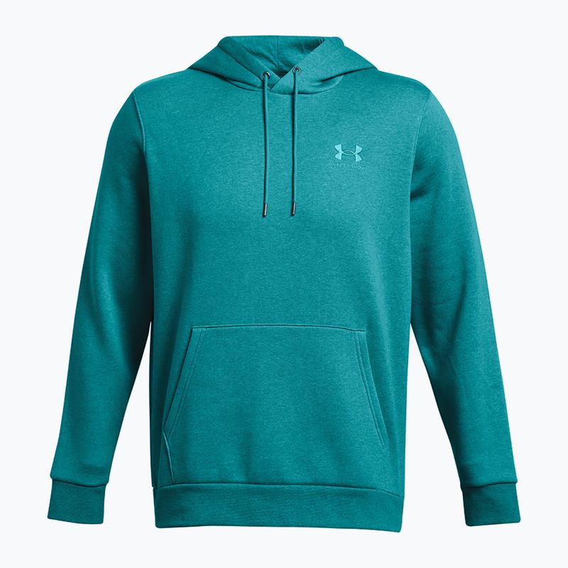 Bluză pentru bărbați Under Armour Essential Fleece Hoodie circuit teal light heather/circuit teal 5