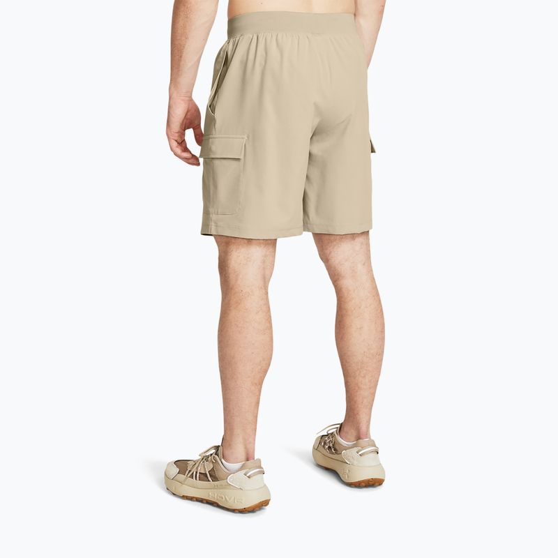 Pantaloni scurți de antrenament pentru bărbați Under Armour Stretch Woven Cargo khaki base/black 3