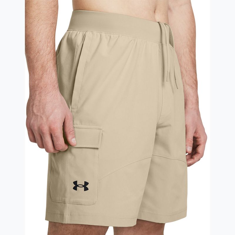 Pantaloni scurți de antrenament pentru bărbați Under Armour Stretch Woven Cargo khaki base/black 4