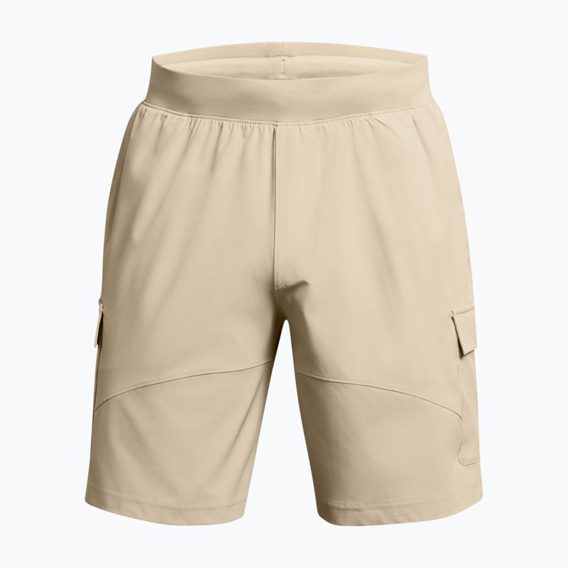 Pantaloni scurți de antrenament pentru bărbați Under Armour Stretch Woven Cargo khaki base/black 5