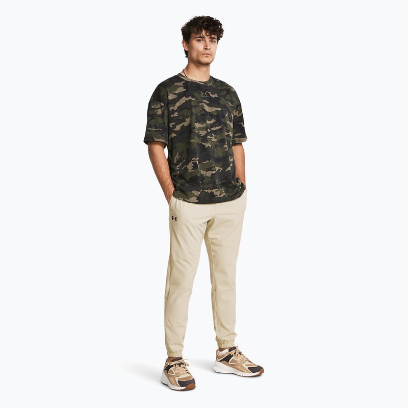 Pantaloni pentru bărbați Under Armour Stretch Woven Joggers khaki base/black 2