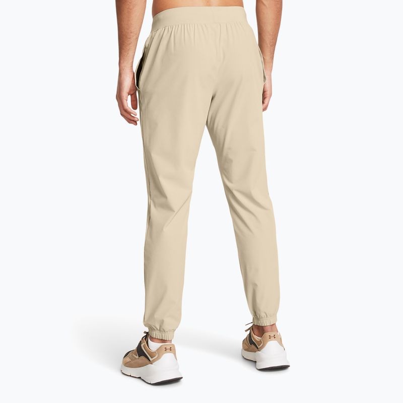 Pantaloni pentru bărbați Under Armour Stretch Woven Joggers khaki base/black 3