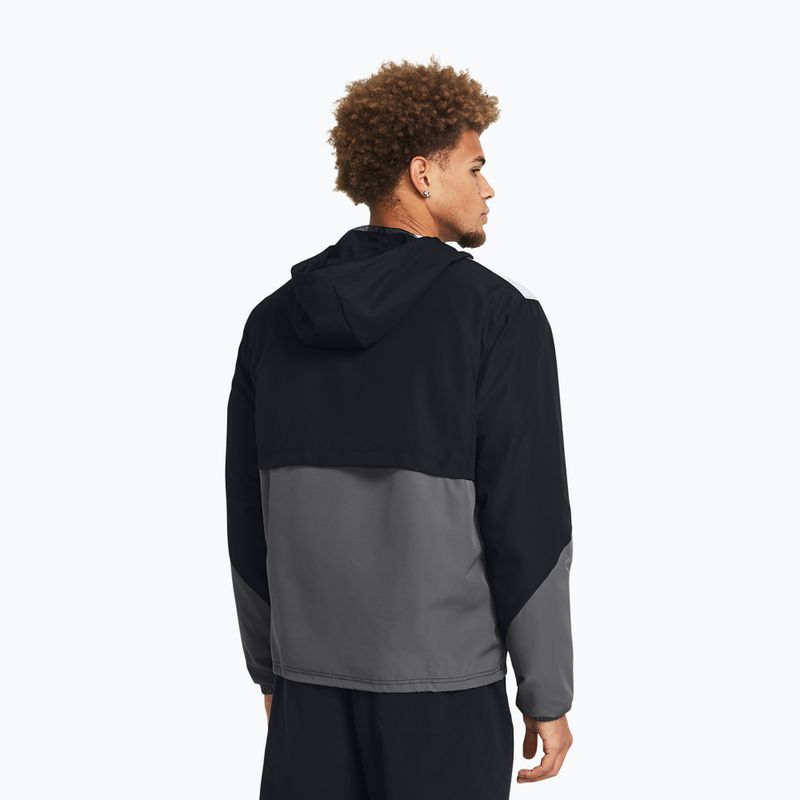 Jachetă de antrenament pentru bărbați Under Armour Legacy Windbreaker black/castlerock/castlerock 2