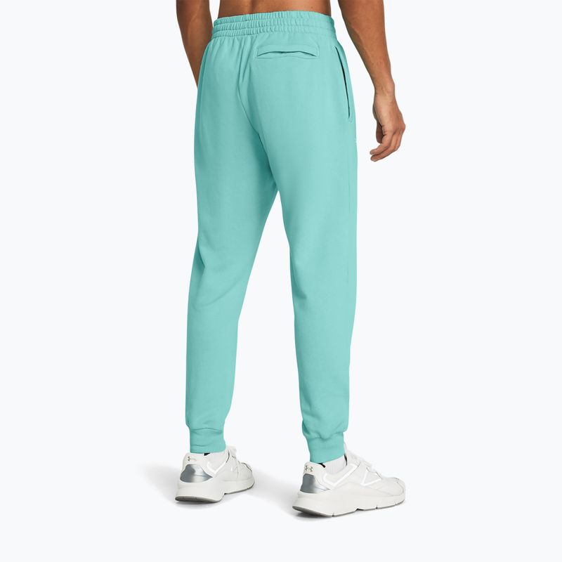 Pantaloni pentru bărbați Under Armour Rival Fleece Joggers radial turquoise/white 3