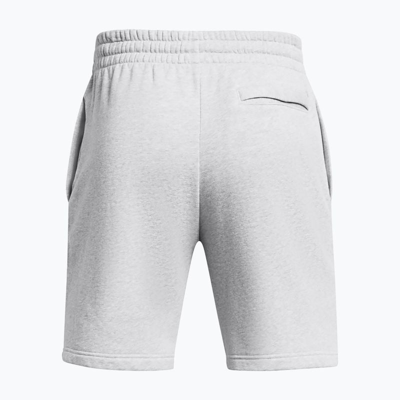 Pantaloni scurți de antrenament pentru bărbați Under Armour Rival Fleece mod gray light heather/white 6
