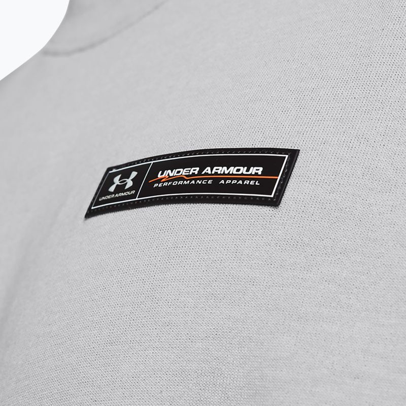 Tricou pentru bărbați Under Armour HW Armour Label mod gray medium heather/black 3