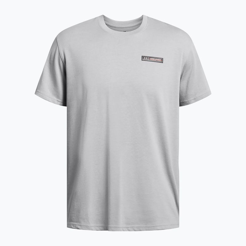 Tricou pentru bărbați Under Armour HW Armour Label mod gray medium heather/black 4