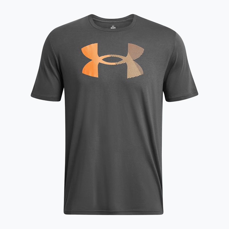 Tricou de antrenament pentru bărbați Under Armour Big Logo Fill castlerock/atomic/wild orange 3