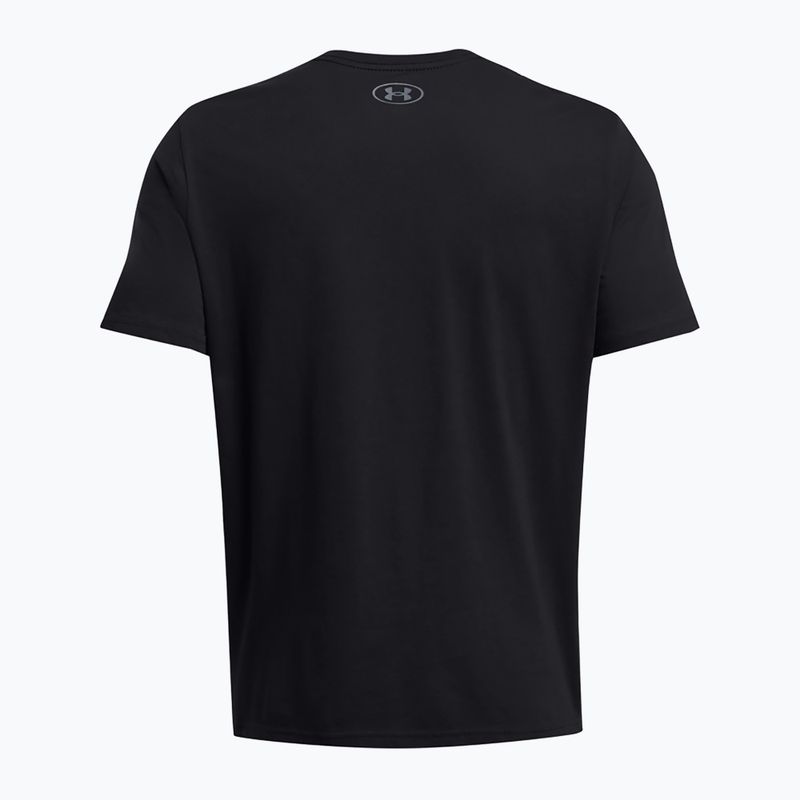 Tricou pentru bărbați Under Armour Basketball Net Icon alb/negru 2