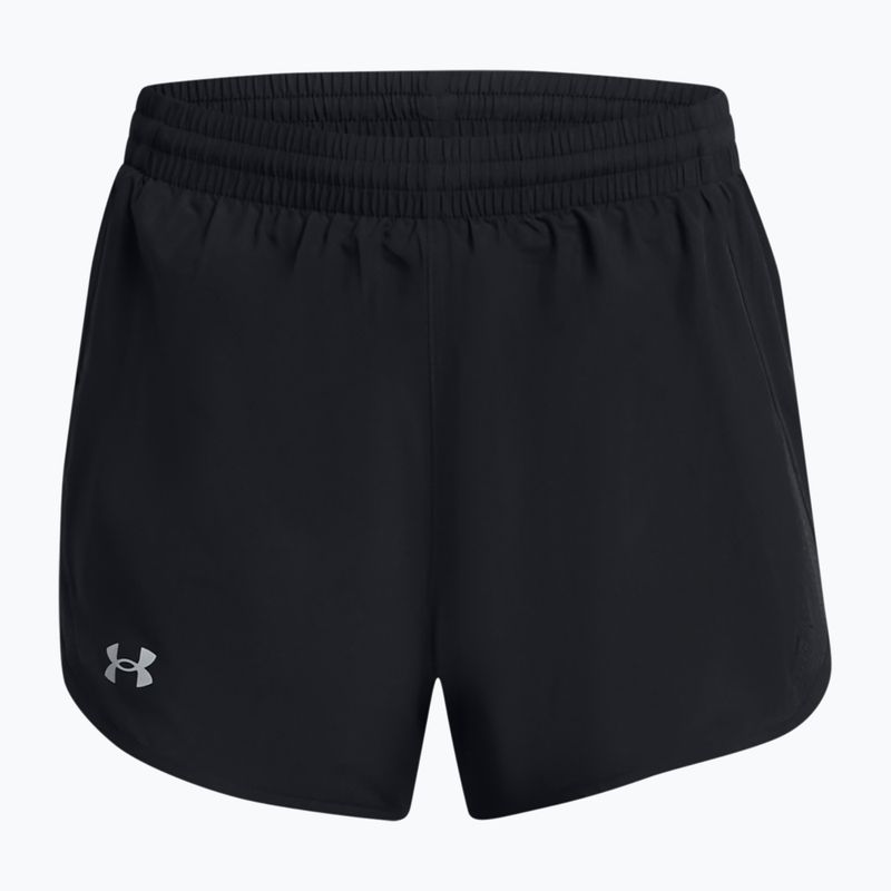 Pantaloni scurți de alergat pentru femei Under Armour Fly By 2in1 black/black/reflective 5