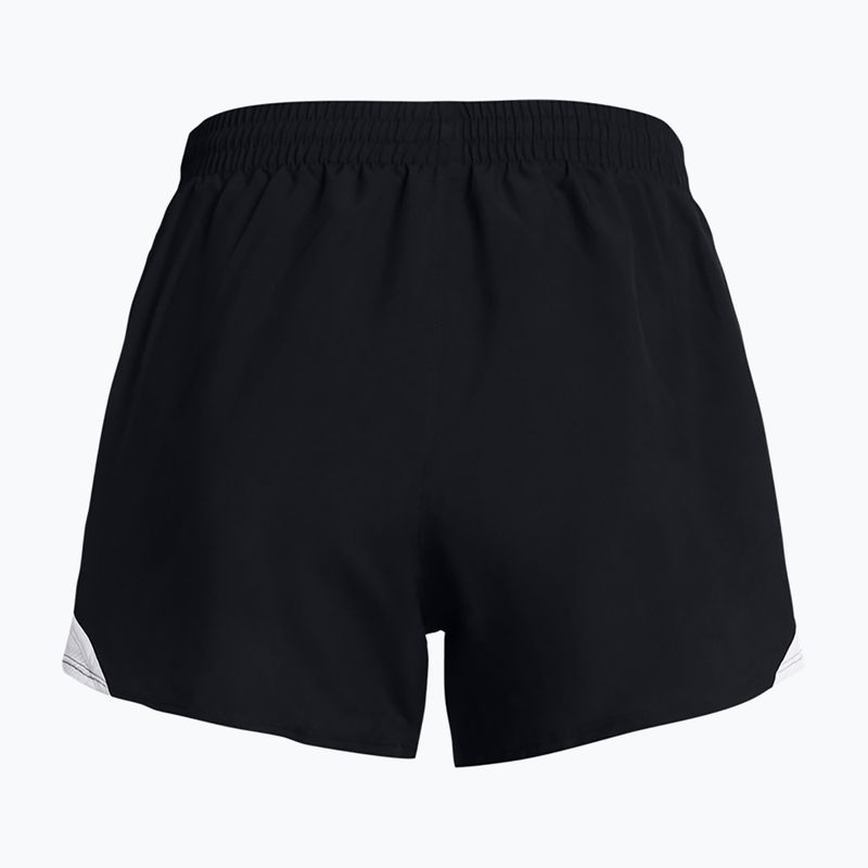 Pantaloni scurți de alergare pentru femei Under Armour Fly By 3" black / white / reflective 6