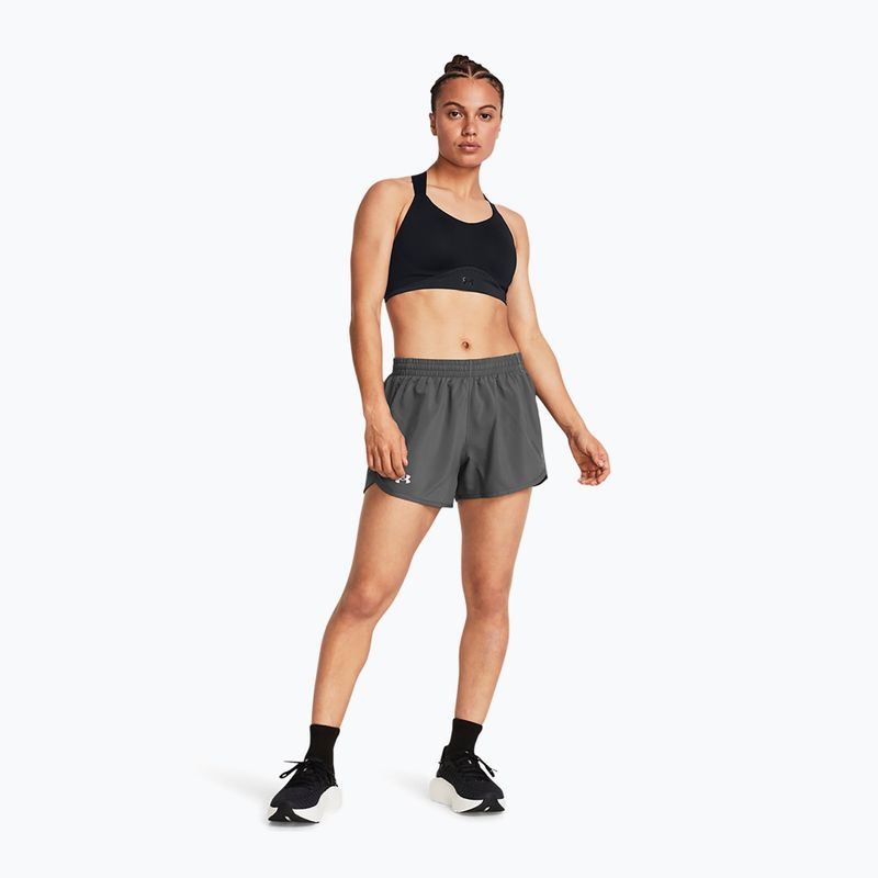 Pantaloni scurți de alergare pentru femei Under Armour Fly By 3" castlerock/castlerock/reflective 2