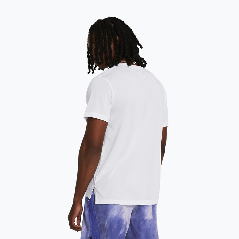 Tricou de alergare pentru bărbați Under Armour Streaker white/reflective 2