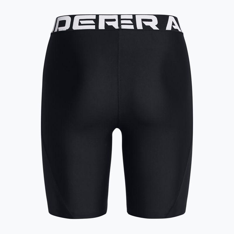 Pantaloni scurți pentru femei Under Armour HG Authentics 8in black/white 2