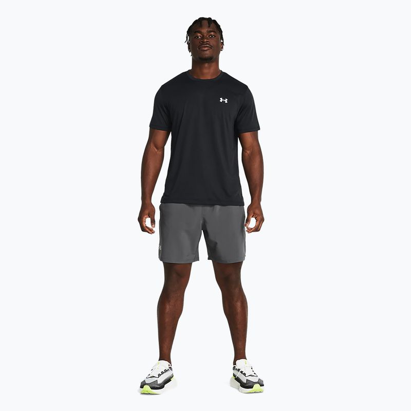 Pantaloni scurți de alergare pentru bărbați Under Armour Launch 7" castlerock/castlerock/reflective 2