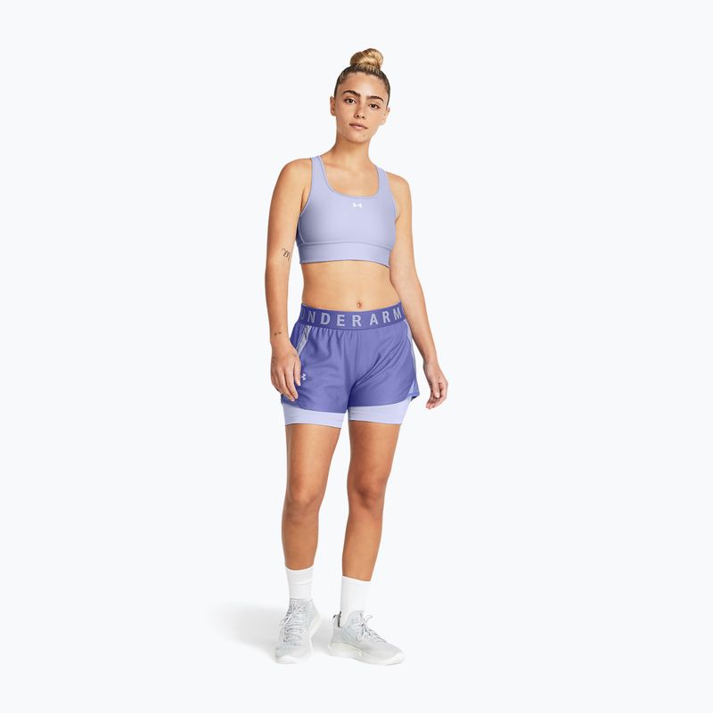 Pantaloni scurți de antrenament pentru femei Under Armour Play Up 2-In-1 starlight/celeste/celeste 2