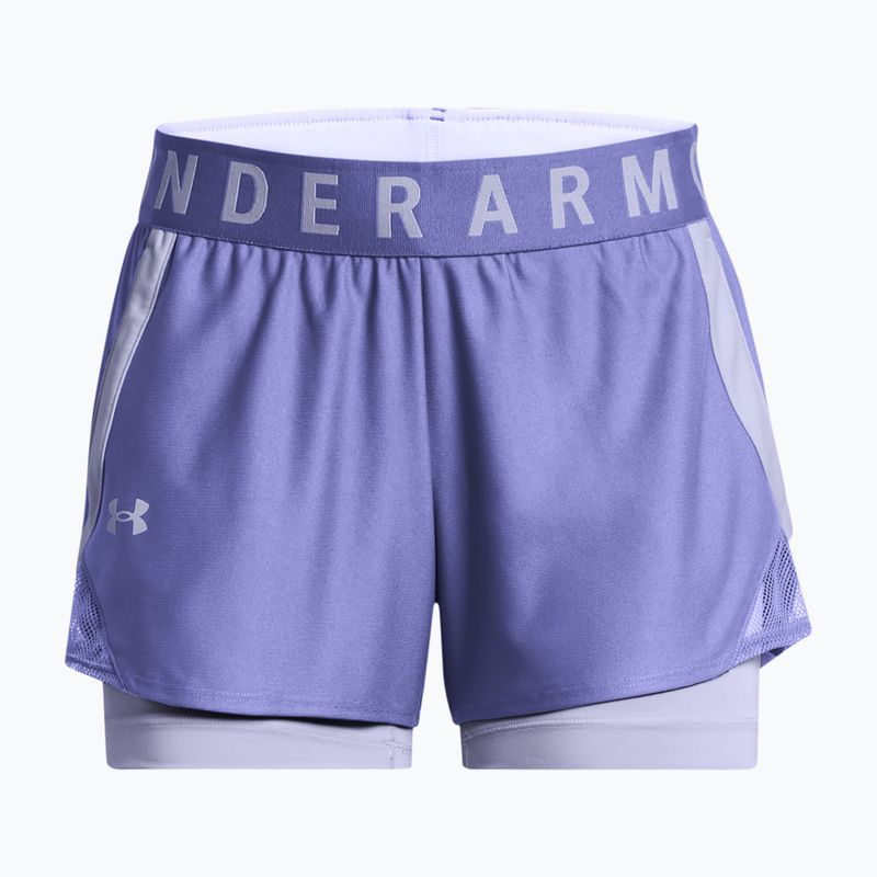 Pantaloni scurți de antrenament pentru femei Under Armour Play Up 2-In-1 starlight/celeste/celeste 5