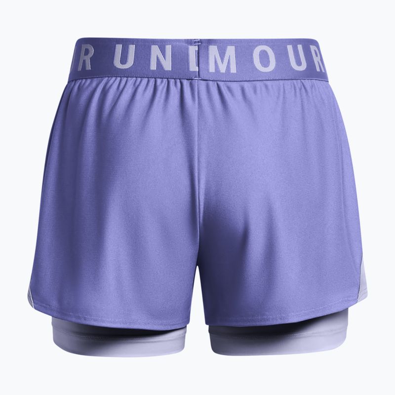 Pantaloni scurți de antrenament pentru femei Under Armour Play Up 2-In-1 starlight/celeste/celeste 6