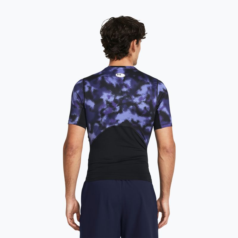 Tricou de antrenament pentru bărbați Under Armour HG Armour Printed starlight/white 2