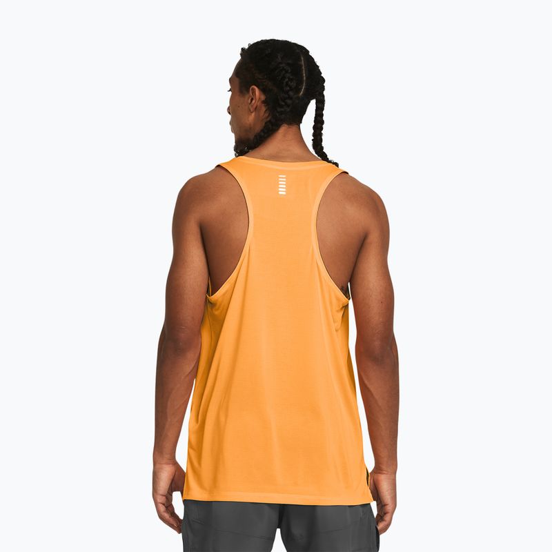 Tank top de alergat pentru bărbați Under Armour Streaker Singlet nova orange/reflective 2