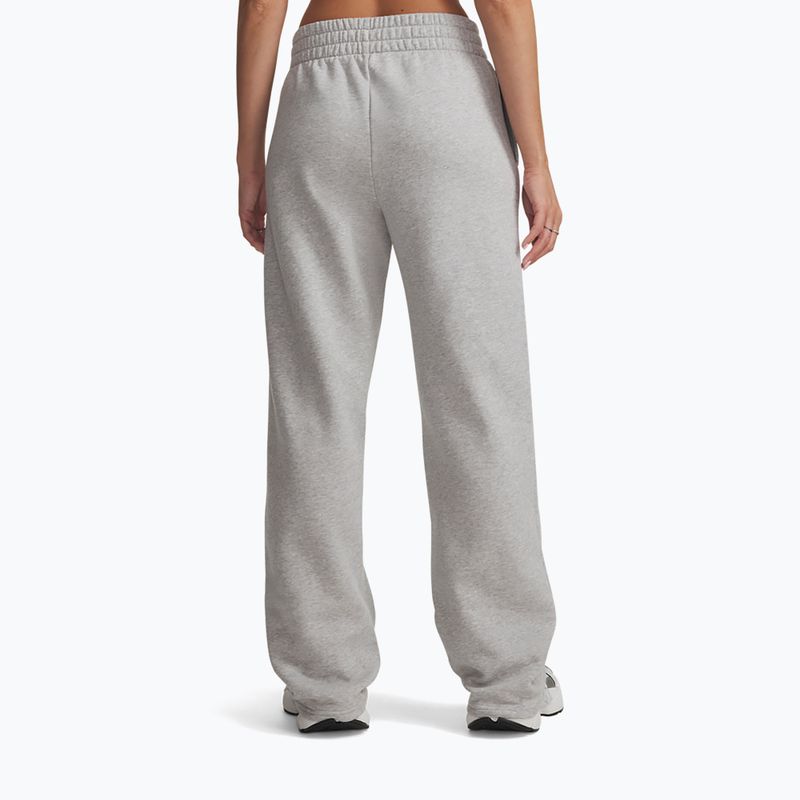 Pantaloni pentru femei Under Armour Rival Fleece Straight Mod gray light heather/white 3