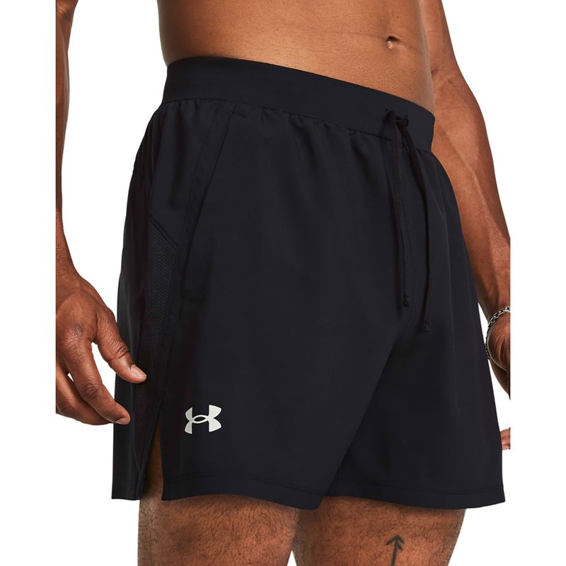 Pantaloni scurți de alergare pentru bărbați Under Armour Lanch 5" Unlined black / black / reflective 4