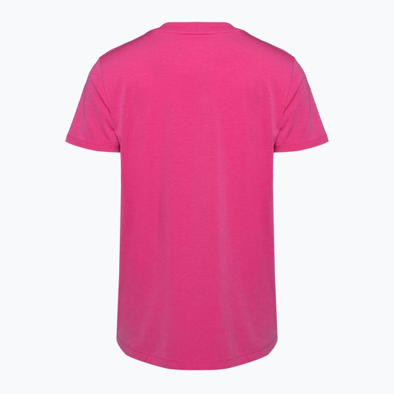 Tricou de antrenament pentru femei Under Armour Off Campus Core astro pink/black 2